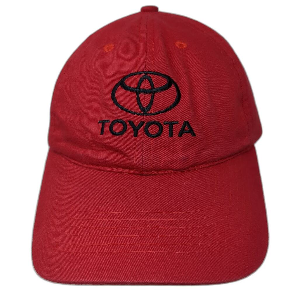 AMC Toyota Baseball Cap Red One Size Strapback Embroidered Automotive Hat